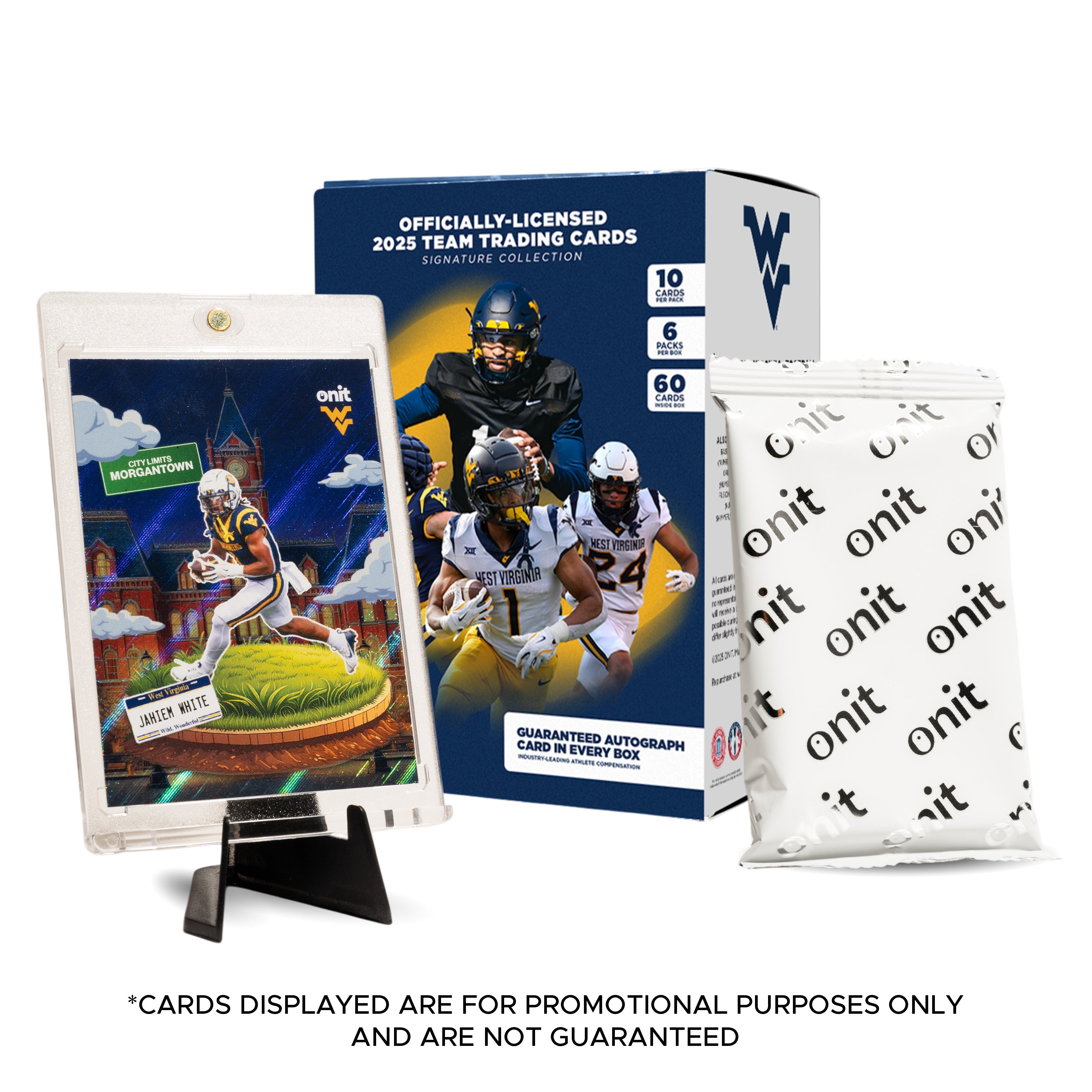West Virginia University Football 2025 Trading Cards - Platinum Box