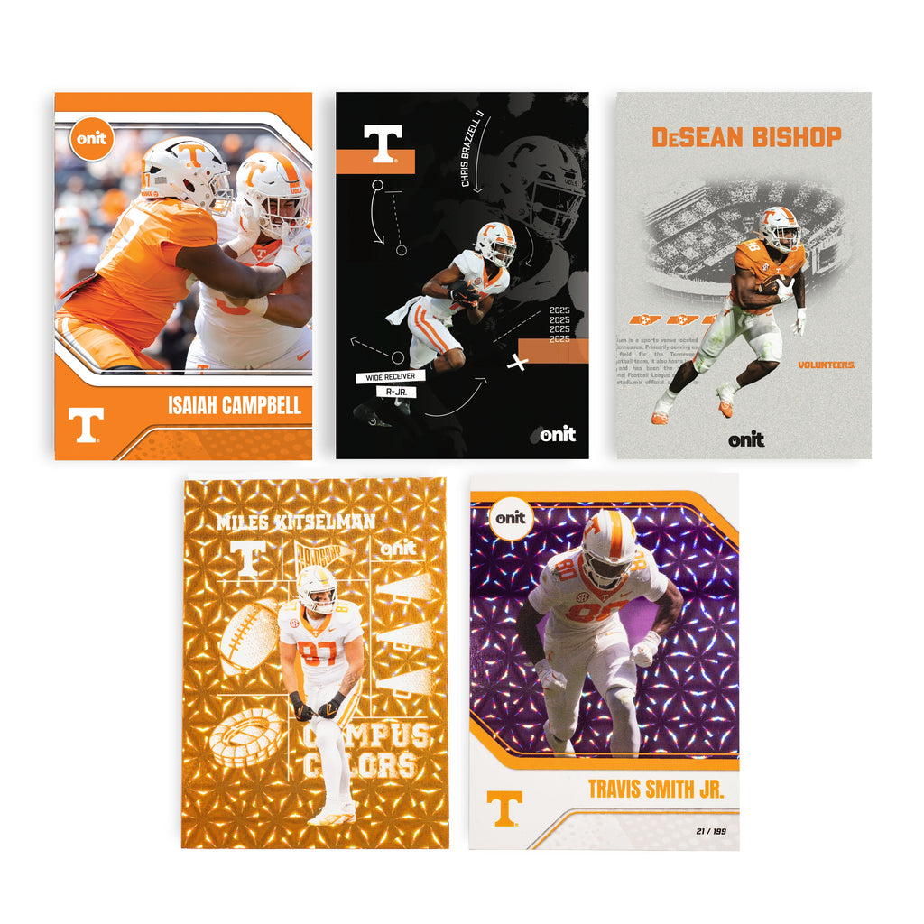 University of Tennessee Football 2025 Trading Cards - Single Pack