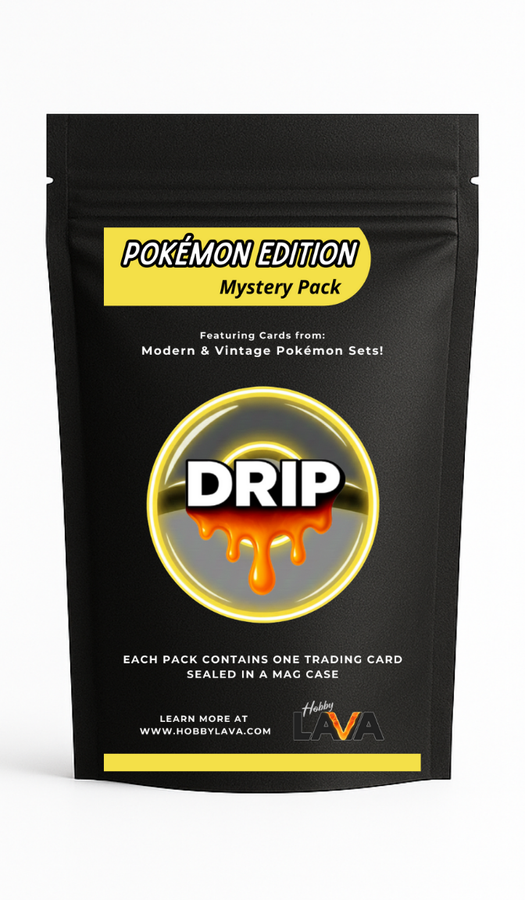 Pokémon Edition Mystery Drip Pack - Guaranteed Premium Sealed Card in Mag Case!